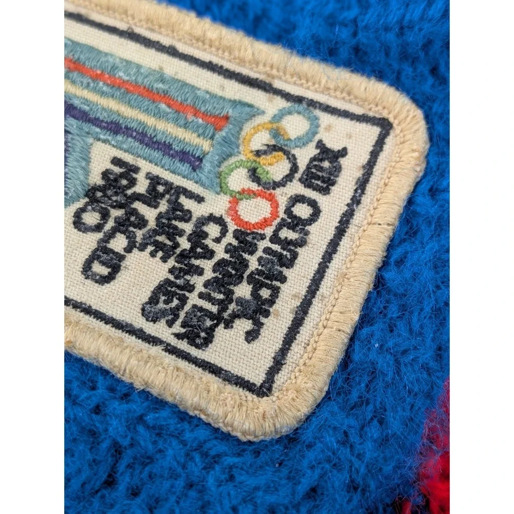 🇺🇸VTG XIII 1980 Olympic Winter Games Lake Placid Beanie Hat Knit Toque Stanley